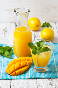 芒果柠檬水图片