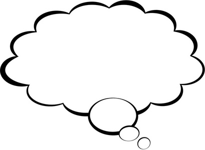 思考背景下的气泡图片