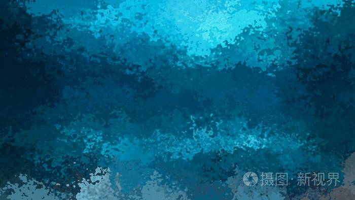 抽象染色图案纹理矩形背景海洋海蓝绿松石蔚蓝蓝色绿色-现代绘画艺术