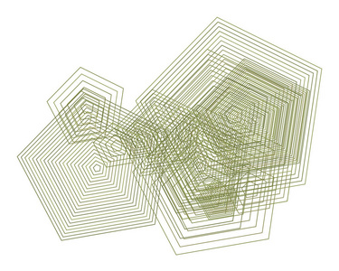 背景抽象几何五边形图案设计。矢量插图图形