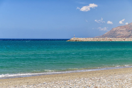 希腊克里特岛的克里特海滩