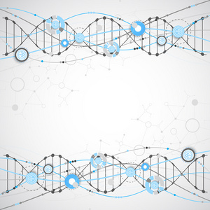 与 Dna 分子的旗帜