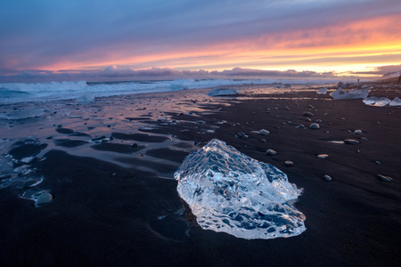 Jokulsarlon 冰海滩冰岛