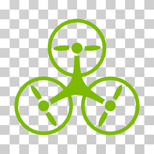 Tricopter 无人机矢量图标