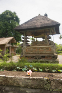 在巴厘岛印度教寺庙