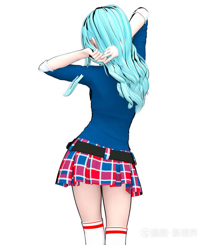 裙子笼子.卡通, 漫画, 素描, 图画, 漫画插图.概念时尚 art.诱人