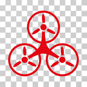 空气 Tricopter 矢量图标