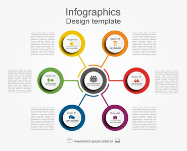 信息图表设计模板与地方为您的数据。矢量