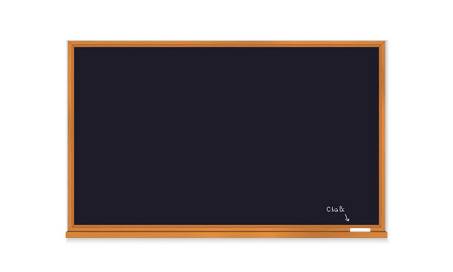 黑板。孤立的矢量图