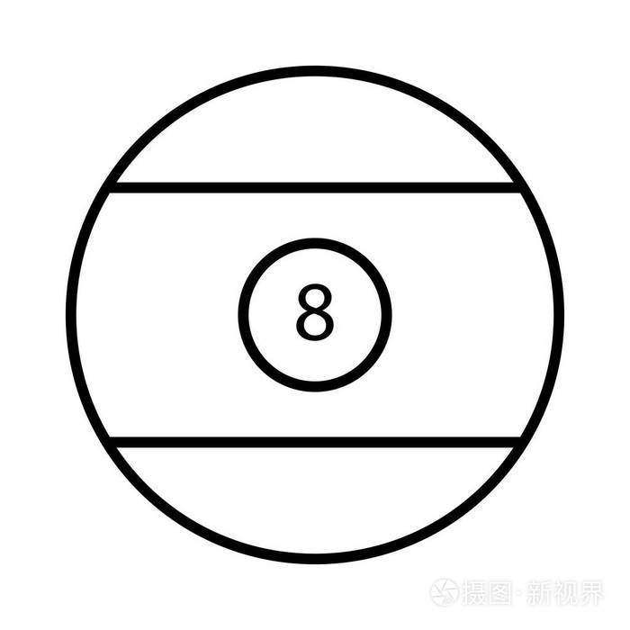 球数八矢量插图, 图标插画-正版商用图片0r4q0d-摄图新视界