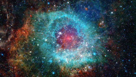 反射星云是恒星形成的地点。由 Nasa 提供的这幅图像的元素