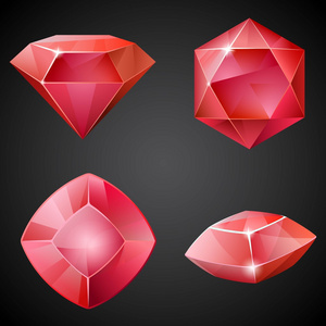 组的红色宝石。二维晶体资产为游戏合集的