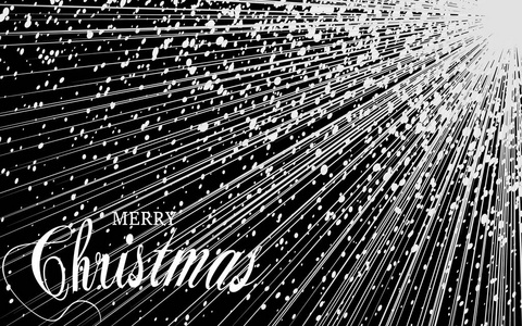 圣诞快乐矢量插画。贺卡, 海报的元素。爆炸矢量图。落雪太阳射线或星爆元素