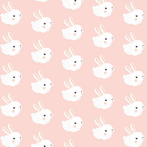 无缝模式与可爱的小白兔