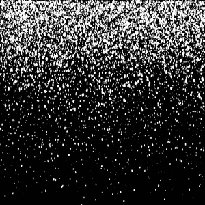 落雪或夜空与星向量模式。黑白喷雾或飞溅单色纹理。抽象背景。黑色背景上带有白色点的矩形渐变屏幕色调