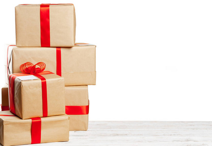 包裹细节一堆礼物, 细节视图照片