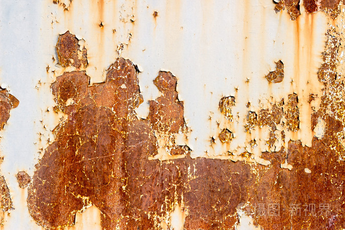 老涂金属质感与产生锈蚀痕迹