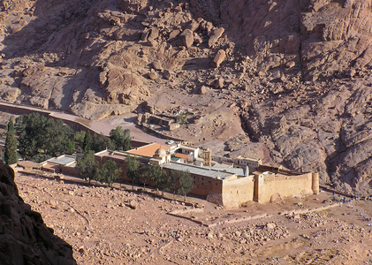 埃及西奈半岛的圣凯瑟琳修道院