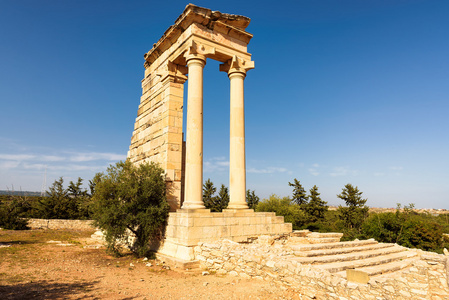 阿波罗神庙 Hylates 在 Kourion，塞浦路斯利马索尔