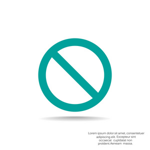 禁止网站标志图片