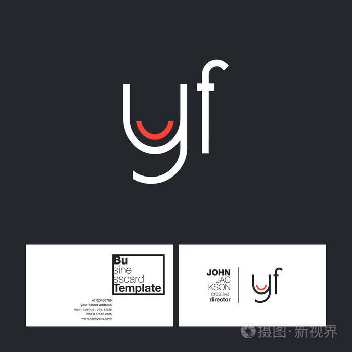 yf字母标志名片