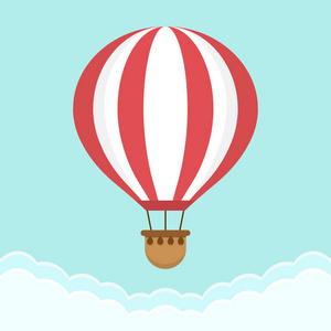 卡通热气球图片