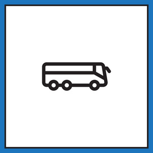 公共汽车交通工具图标图片