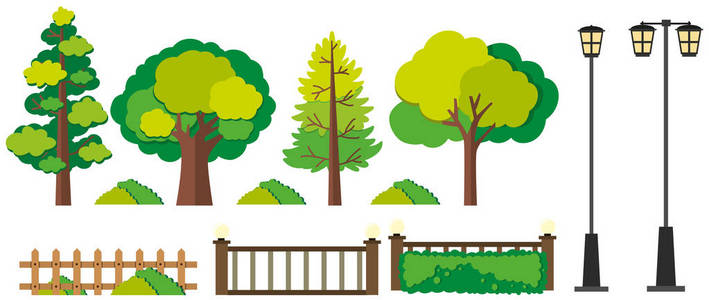 树和篱笆设计