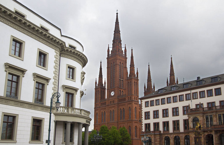 在德国威斯巴登的中心教堂教堂