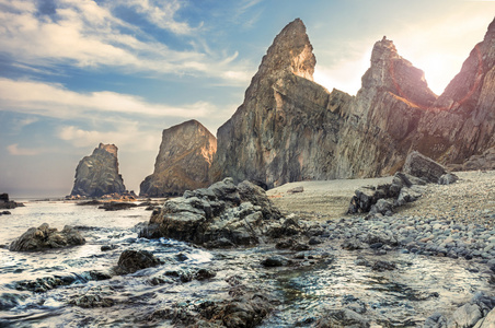 太平洋海岸日本海上景观