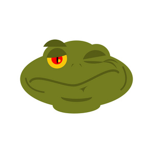 青蛙的传情动漫表情符号.蟾蜍头像快乐两栖.情感的爬行动物照片