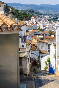 非常陡峭, 狭窄的街道, Ubrique, 加斯省, 西班牙