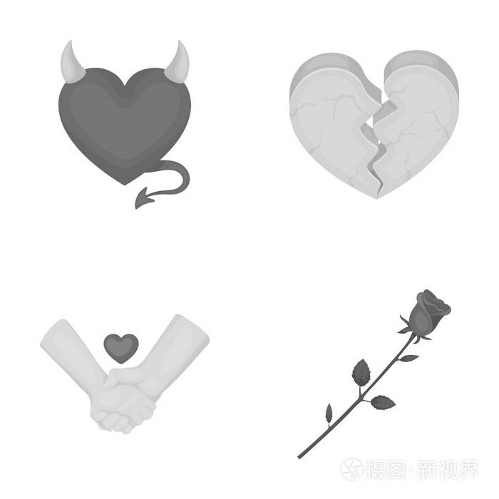 邪恶的心,破碎的心,友谊,玫瑰.