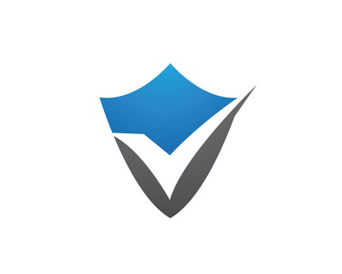 安全警卫标志设计矢量盾模板照片