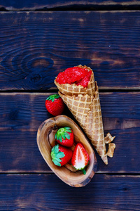 自制草莓冰糕图片