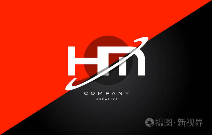 hm h m 红黑技术字母表公司信标志图标