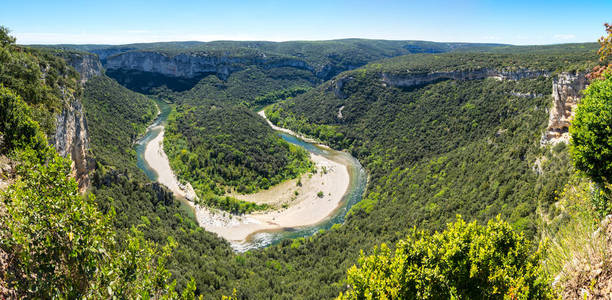 Ardeche 峡谷, 当地称为 欧洲大峡谷, 法国