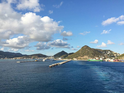 圣马丁岛海滨，加勒比群岛