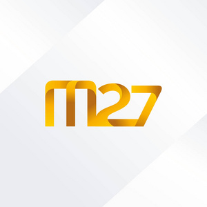 字母与数字的 M27 徽标