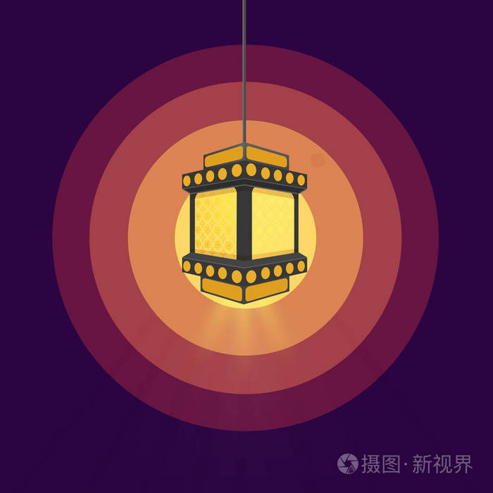 斋月庆祝与挂灯插画-正版商用图片0r7le0-摄图新视界