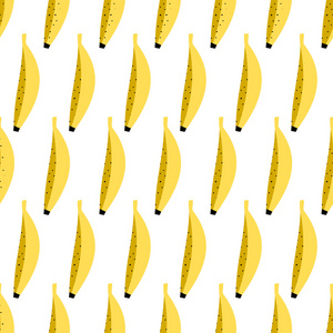 香蕉的无缝重复图案