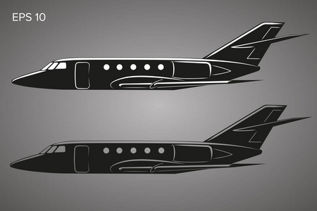 专用 jet 矢量图标.商务喷气插画平面设计插画