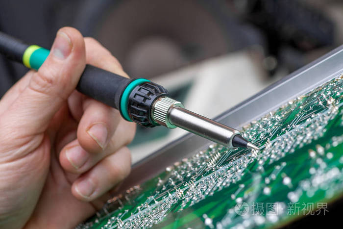电子设备,锡焊接零件的修复