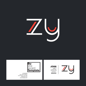 斑马行字母洋红色颜色标志设计蓝色绿字 z y 字母标志组合图标设计zy