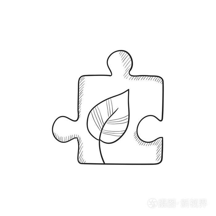 益智与叶草绘图标插画-正版商用图片0r7t56-摄图新视界