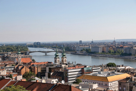与多瑙河，布达佩斯，匈牙利布达佩斯的全景