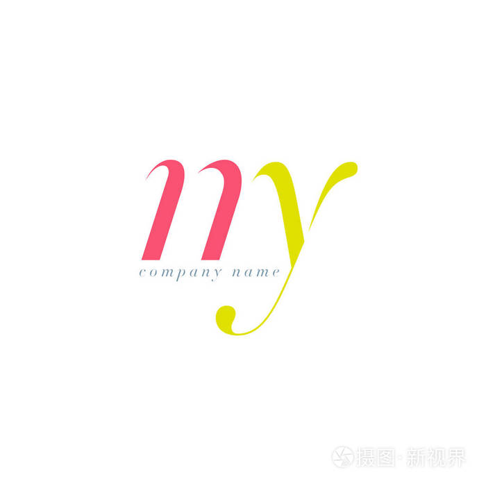 ny 字母标志模板