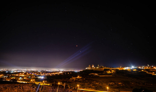 姆迪纳在马耳他的月食2018