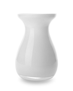 在白色背景上的花瓶