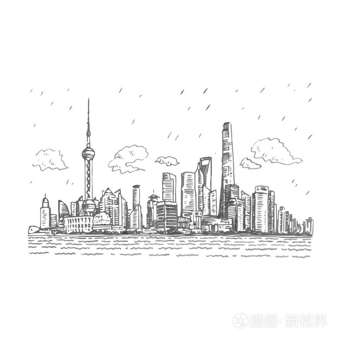 浦东上海中国的视图